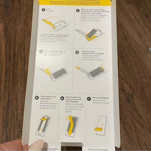 NIB Otterbox Screen Protector iPhone 14 Pro Max Alpha Flex Blue Light Guard - Picture 7 of 7